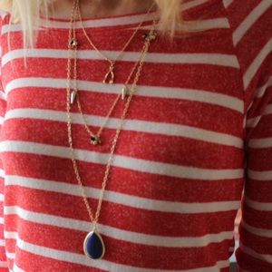 ‼️CLEARANCE‼️Layered Gold Tone Wishbone Necklace